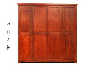红木家具图片 缅甸花梨家具 红木衣柜 四门衣柜